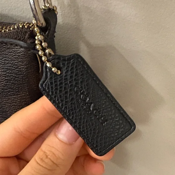 Coach Signature Black and Brown Crossbody Bag - Picture 4 of 5